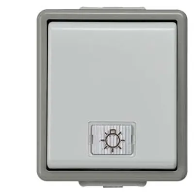 Siemens 5TA4716 – DELTA fläche IP44, AP Dark gray/light gray Two-way switch, 10A 250V 66x 75 mm, with lamp +2 windows Siemens 5TA4716 – DELTA fläche IP44, AP Dark gray/light gray Two-way switch, 10A 250V 66x 75 mm, with lamp +2 windows