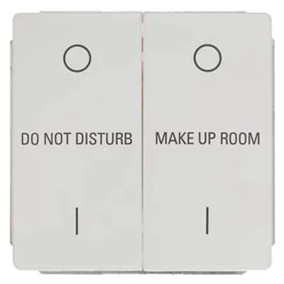 Siemens 5TD2863 – DELTA style, titanium white Device insert 2F Mechanically interlocked Rocker switch with English inscription