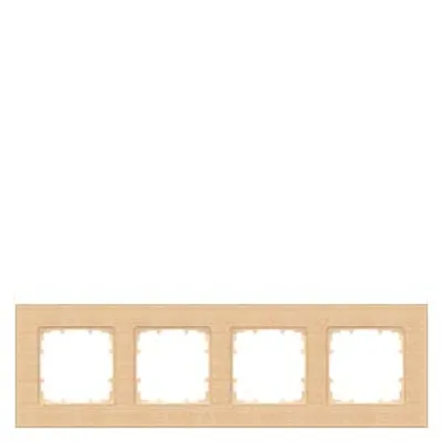 Siemens 5TG1104-4 – DELTA miro Frame 4-fold Authentic material wood Wood type beech Dimensions 303x 90 mm Siemens 5TG1104-4 – DELTA miro Frame 4-fold Authentic material wood Wood type beech Dimensions 303x 90 mm