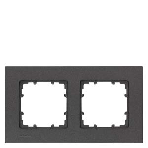 Siemens 5TG1112-2 – DELTA miro Frame 2-fold Color carbon metallic Dimensions 161x 90 mm — photo 1 of 3