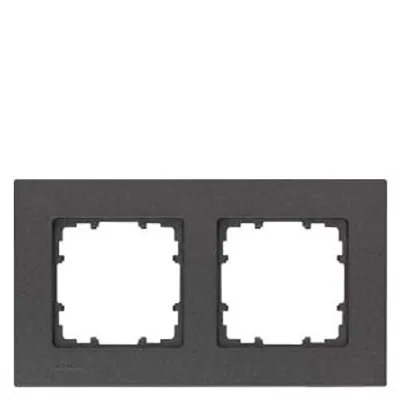 Siemens 5TG1112-2 – DELTA miro Frame 2-fold Color carbon metallic Dimensions 161x 90 mm Siemens 5TG1112-2 – DELTA miro Frame 2-fold Color carbon metallic Dimensions 161x 90 mm