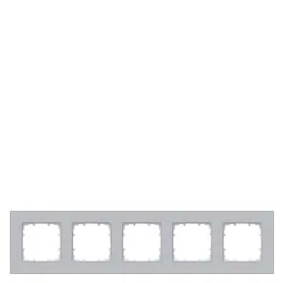 Siemens 5TG1115-1 – DELTA miro Frame 5-fold Color aluminum metallic Dimensions 374x 90 mm Siemens 5TG1115-1 – DELTA miro Frame 5-fold Color aluminum metallic Dimensions 374x 90 mm