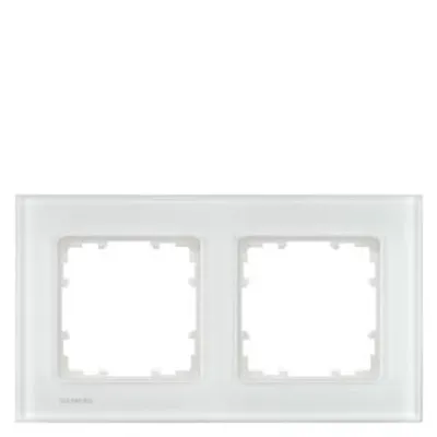 Siemens 5TG1202-1 – DELTA miro glass Frame 2-fold Authentic material white glass 161x 90 mm Siemens 5TG1202-1 – DELTA miro glass Frame 2-fold Authentic material white glass 161x 90 mm