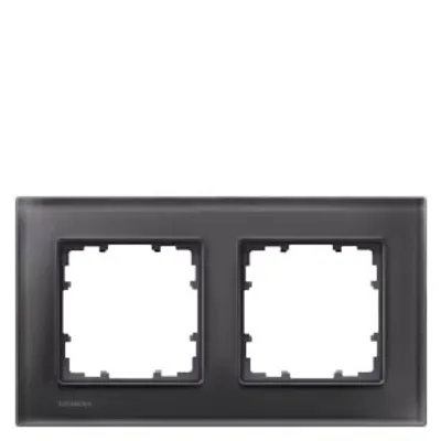 Siemens 5TG1202-2 – DELTA miro glass Frame 2-fold Authentic material black glass 161x 90 mm Siemens 5TG1202-2 – DELTA miro glass Frame 2-fold Authentic material black glass 161x 90 mm