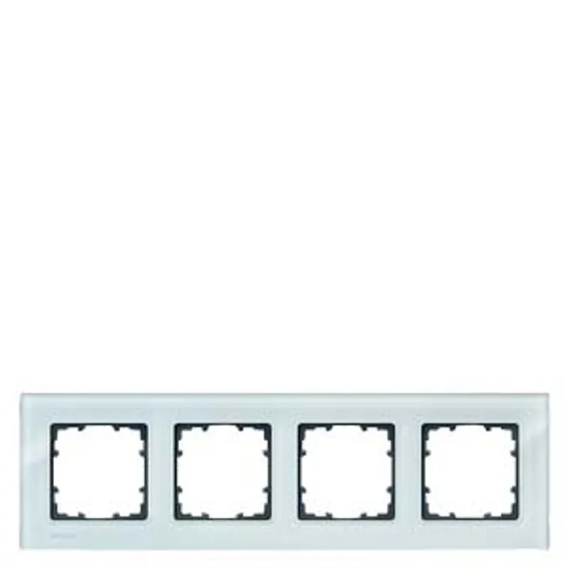 Siemens 5TG1204 – DELTA miro Frame 4-fold Authentic material glass crystal green Dimensions 303x 90 mm — photo 2 of 3