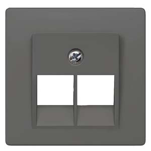 Siemens 5TG1231 – DELTA i-system carbon metallic Cover plate UAE connection socket suitable for Ackermann Cat. 3 2x 8-pole Siemens 5TG1231 – DELTA i-system carbon metallic Cover plate UAE connection socket suitable for Ackermann Cat. 3 2x 8-pole