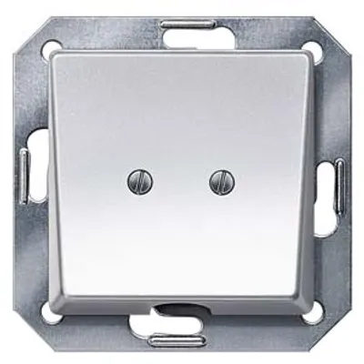 Siemens 5TG1251 – DELTA i-system aluminum-metallic outlet plate, 55x 55 mm