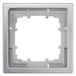 Siemens 5TG1321-1 – DELTA style, Frame 1-fold, 82x 82 mm platinum metallic Siemens 5TG1321-1 – DELTA style, Frame 1-fold, 82x 82 mm platinum metallic