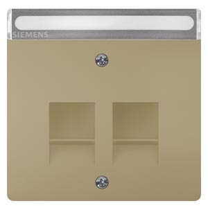 Siemens 5TG1343-0MG – Style, cover plate 68 x 68 mm with shutter with label for support plates Modular jack connector malt gold Siemens 5TG1343-0MG – Style, cover plate 68 x 68 mm with shutter with label for support plates Modular jack connector malt gold