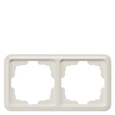 Siemens 5TG1802 – DELTA profil titanium white frame double, with large cutout 151 x 80 mm Siemens 5TG1802 – DELTA profil titanium white frame double, with large cutout 151 x 80 mm