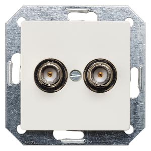 Siemens 5TG2068 – DELTA i-system titanium white BNC plug socket 2-fold, 75 ohm cover plate 55 x 55 mm Siemens 5TG2068 – DELTA i-system titanium white BNC plug socket 2-fold, 75 ohm cover plate 55 x 55 mm
