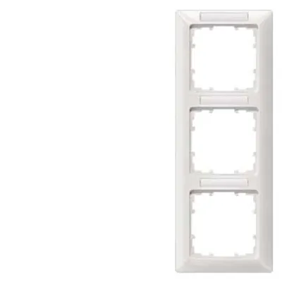 Siemens 5TG2553-2 – DELTA line, titanium white frame 3-fold, 222x 80 mm vertical, with Labeling field Siemens 5TG2553-2 – DELTA line, titanium white frame 3-fold, 222x 80 mm vertical, with Labeling field