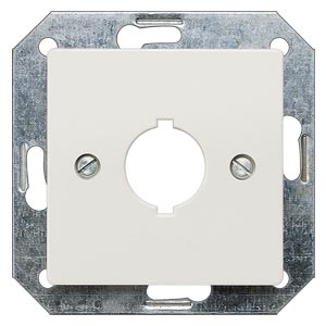 Siemens 5TG2567 – DELTA i-system titanium white cover plate 55 x 55 mm for built-in command devices for diameter 18.5 mm — photo 1 of 3