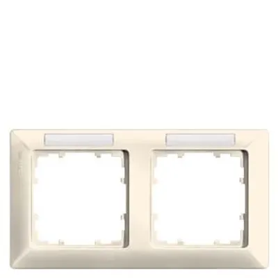 Siemens 5TG2582-1 – DELTA line, electrical white frame 2-fold, 151x 80 mm horizontal, with Labeling field Siemens 5TG2582-1 – DELTA line, electrical white frame 2-fold, 151x 80 mm horizontal, with Labeling field