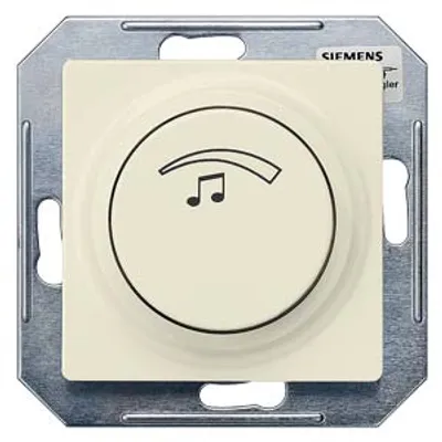 Siemens 5TG4823 – DELTA i-system electrical white Volume controller, mono 3 W 27 ohm, with Cover plate 55x 55 mm