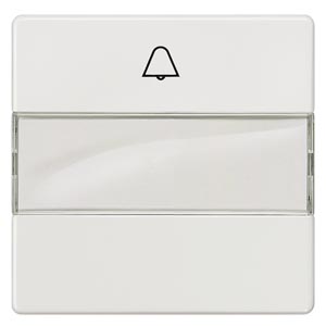Siemens 5TG6215 – DELTA i-system titanium white Rocker switch with bell symbol and labeling field for pushbutton, 55x 55 mm — photo 1 of 3