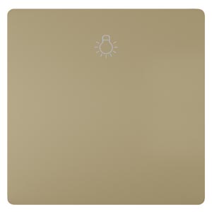 Siemens 5TG7141-0MG20 – Style, Rocker switch with symbols IO for OFF switch 2-pole, 3-pole 68x 68 mm malt gold — photo 2 of 2