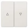Siemens 5TG7143-1 – DELTA style, platinum metallic Rocker switch with shutter symbols for shutter switch and pushbutton 68x 68 mm — photo 1 of 3