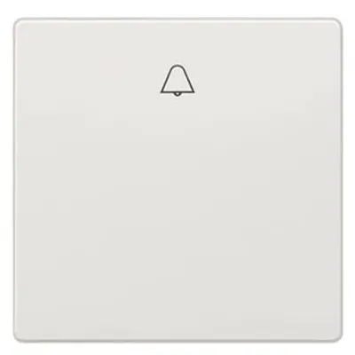 Siemens 5TG7144-1 – DELTA style, platinum metallic Rocker switch with bell symbol for pushbutton, 68x 68 mm