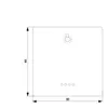 Siemens 5TG7146-1 – DELTA style, platinum metallic Rocker switch with window w. symbol Light for pushbutton, 68x 68 mm — photo 3 of 3