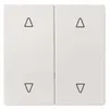 Siemens 5TG7147-1 – DELTA style, platinum metallic Rocker switch with shutter symbols for pushbutton 2-fold Mid-position 65x 65 mm — photo 2 of 2