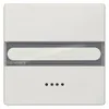 Siemens 5TG7155-1 – DELTA style, platinum metallic Rocker switch with window, with label for emergency switch for heating 68x 68mm — photo 1 of 3