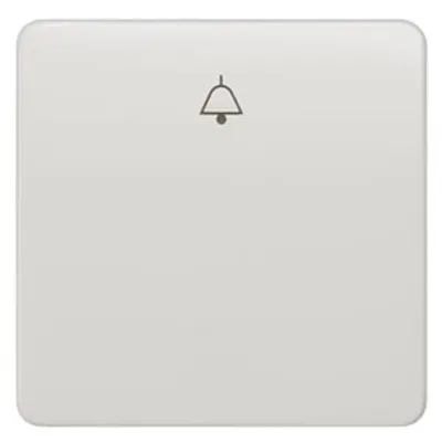 Siemens 5TG7807 – DELTA profil, titanium white Rocker switch with bell symbol for pushbutton, 65x 65 mm