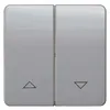 Siemens 5TG7934 – DELTA profil, silver Rocker switch with shutter symbols for shutter pushbutton, 65x 65 mm — photo 1 of 3