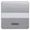 Siemens 5TG7935 – DELTA profil, silver Rocker switch with window, with label for emergency switch for heating 65x 65 mm — photo 1 of 3
