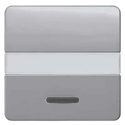 Siemens 5TG7935 – DELTA profil, silver Rocker switch with window, with label for emergency switch for heating 65x 65 mm