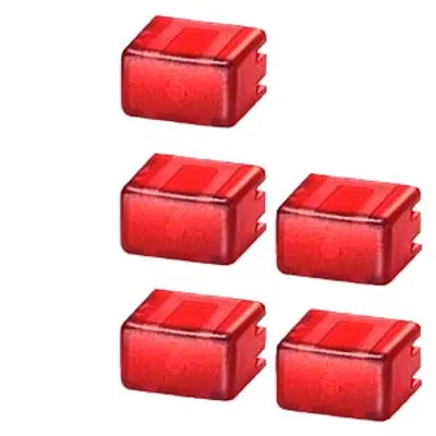 Siemens 5TG8061 – Cap set for button 5TE48 Set with 5x each red/transparent Siemens 5TG8061 – Cap set for button 5TE48 Set with 5x each red/transparent