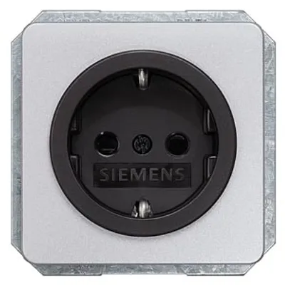 Siemens 5UB1465 – DELTA profil, silver SCHUKO socket outlet 10/16 A 250 V Black bezel With screwless Connection terminals with… Siemens 5UB1465 – DELTA profil, silver SCHUKO socket outlet 10/16 A 250 V Black bezel With screwless Connection terminals with…