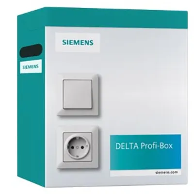 Siemens 5UB1518-0KA – PROFIBOX, 100 SCHUKO sockets and 100 SCHUKO covers with Shutters Titan White