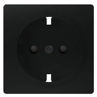 Siemens 5UB1518-0SB01 – DELTA i-system soft black SCHUKO socket outlet 10/16 A 250 V With screwless Connection terminals with…