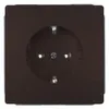 Siemens 5UB1853-0CH01 – DELTA style, Chocolate SCHUKO socket outlet 10/16 A 250 V cover plate 68 x 68 mm — photo 1 of 2