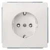 Siemens 5UB1853-0KK – DELTA style, titanium white SCHUKO socket outlet 10/16 A 250 V cover plate 68 x 68 mm without claws — photo 2 of 3