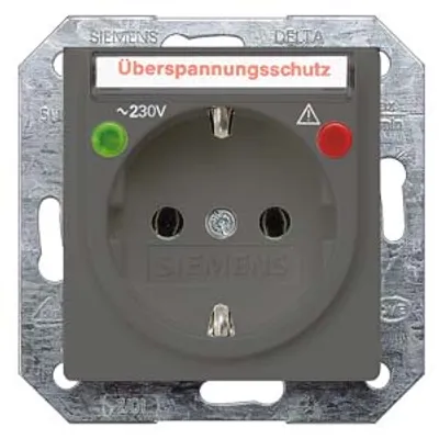 Siemens 5UB1926 – DELTA i-system carbon metallic SCHUKO socket outlet 10/16 A 250 V With screwless Connection terminals with… Siemens 5UB1926 – DELTA i-system carbon metallic SCHUKO socket outlet 10/16 A 250 V With screwless Connection terminals with…