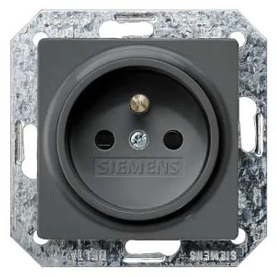 Siemens 5UB1928 – DELTA i-system, carbon metallic, socket outlet 10/16A 250 V, with grounding pin Siemens 5UB1928 – DELTA i-system, carbon metallic, socket outlet 10/16A 250 V, with grounding pin