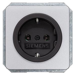 Siemens 5UH1063 – DELTA profil, silver Cover plate 65x 65 mm with bezel black for SCHUKO socket outlet with increased touch… Siemens 5UH1063 – DELTA profil, silver Cover plate 65x 65 mm with bezel black for SCHUKO socket outlet with increased touch…