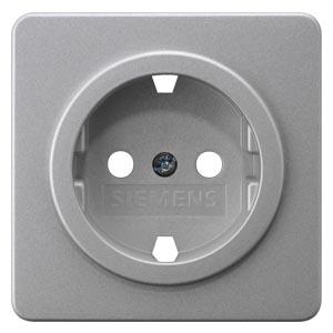 Siemens 5UH1064 – DELTA profil, silver Cover plate 65x 65 mm with bezel silver for SCHUKO socket outlet Siemens 5UH1064 – DELTA profil, silver Cover plate 65x 65 mm with bezel silver for SCHUKO socket outlet