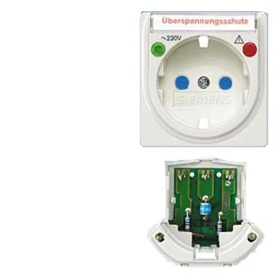 Siemens 5UH1341 – DELTA i-system electrical white Retrofit kit overvoltage protection for SCHUKO socket outlets with cover…