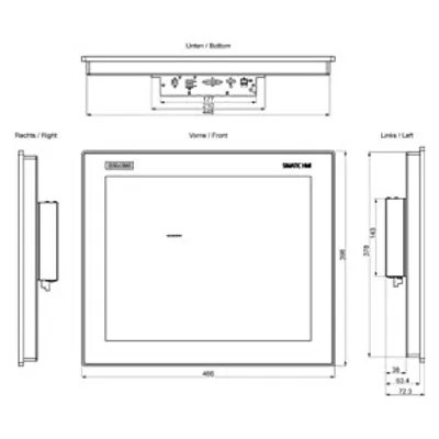 Siemens 6AV7285-6KA00-0AA0 – SIMATIC IFP1900 V2 Standard 5:4 19" multi-touch display (5:4) with 1280x1024 pixel resolution Siemens 6AV7285-6KA00-0AA0 – SIMATIC IFP1900 V2 Standard 5:4 19" multi-touch display (5:4) with 1280x1024 pixel resolution