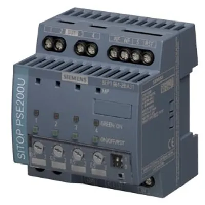 Siemens 6EP1961-2BA31 – SITOP PSE200U 3 A selectivity module 4-channel input: 24 V DC/12 A output: 24 V DC/4x 3 A threshold value… Siemens 6EP1961-2BA31 – SITOP PSE200U 3 A selectivity module 4-channel input: 24 V DC/12 A output: 24 V DC/4x 3 A threshold value…