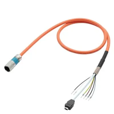Siemens 6FX8002-8QN06-.... – Single cable prefabricated 4G18AWG+2x0.38+4x0.2 C…