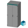 Siemens 8MF1098-3BS4 – SIVACON, Control panel Empty enclosure, according to IEC 62208, IP40, H: 2000 mm, W: 900 mm, T: 800 mm — photo 4 of 4