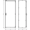 Siemens 8MF1286-3BS4 – SIVACON, Control panel Empty enclosure, according to IEC 62208, IP40, H: 2200 mm, W: 800 mm, T: 600 mm — photo 3 of 4