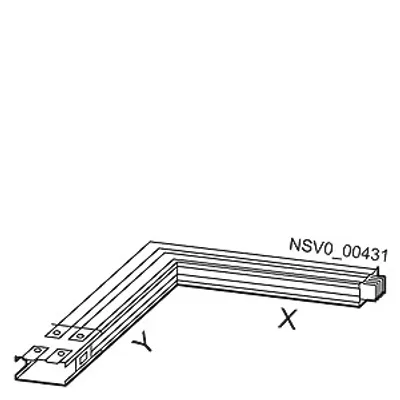 Siemens BVP:261919 – BD2C-1250-LL-X* ELBOW LEFT X 0,36M-1,25M / Y 0, 36M 1250A