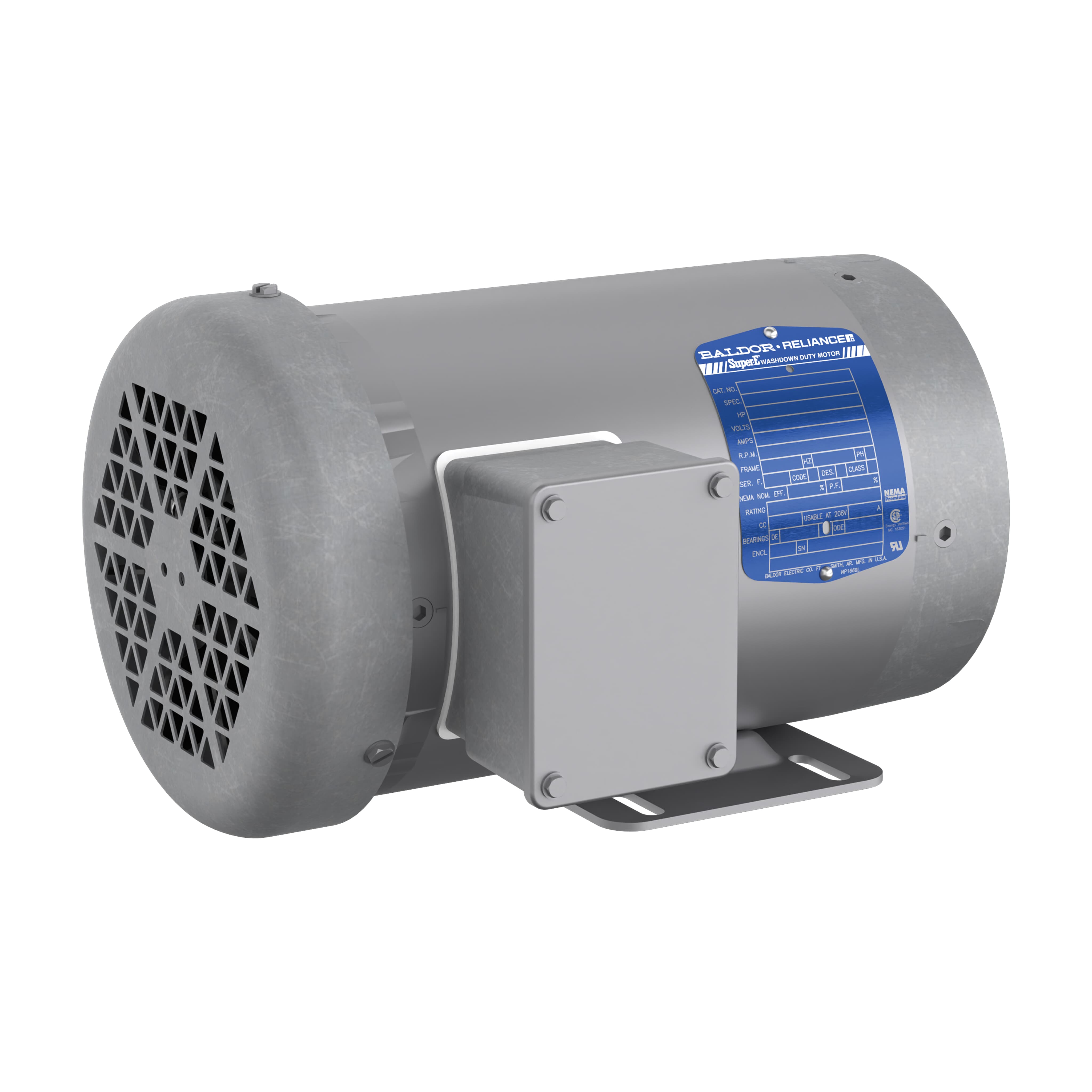 2HP,1760RPM,3PH,60HZ,56C,3528M,TEFC — photo 3 of 3