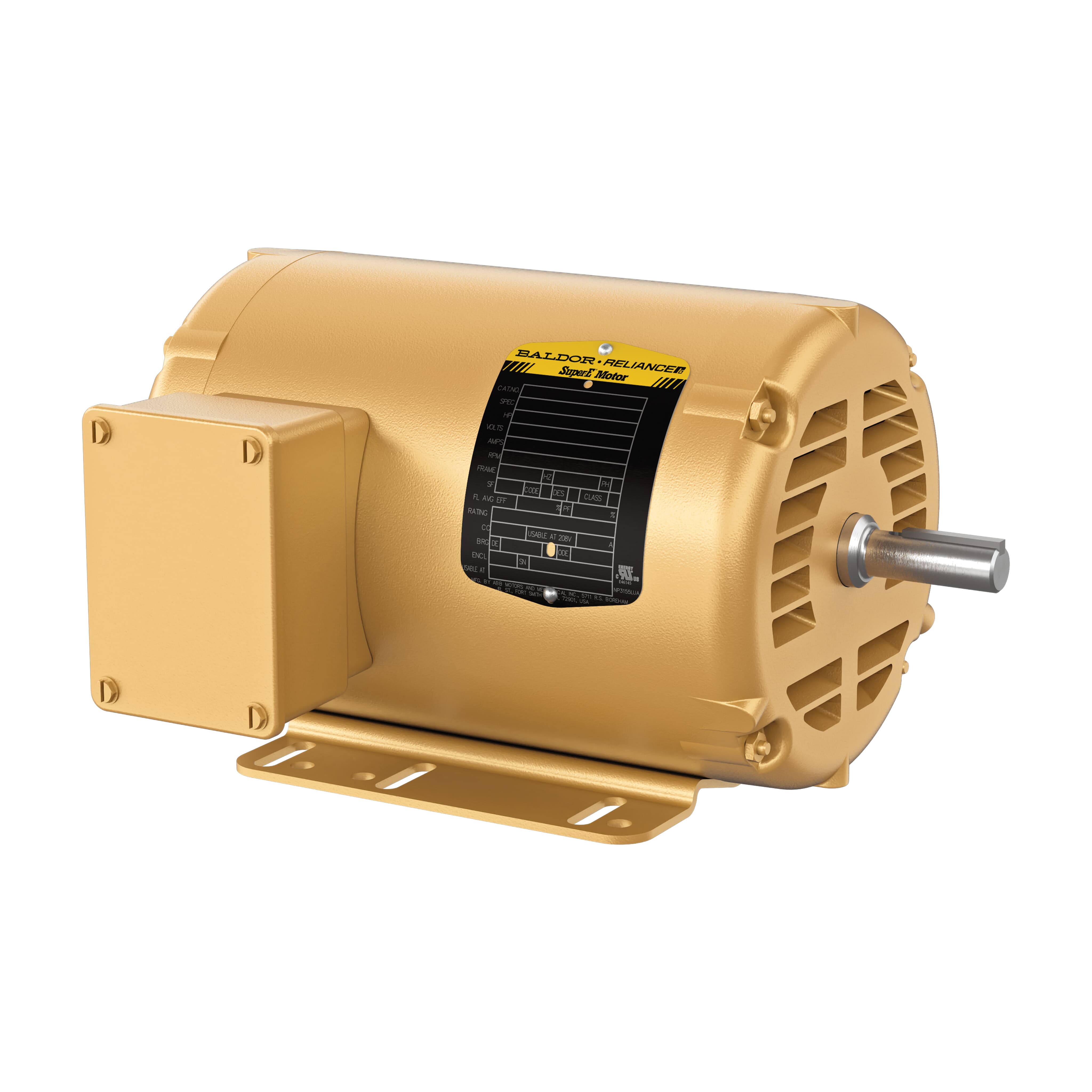 3HP,3450RPM,3PH,60HZ,56H,3528M,ODP, — photo 1 of 3