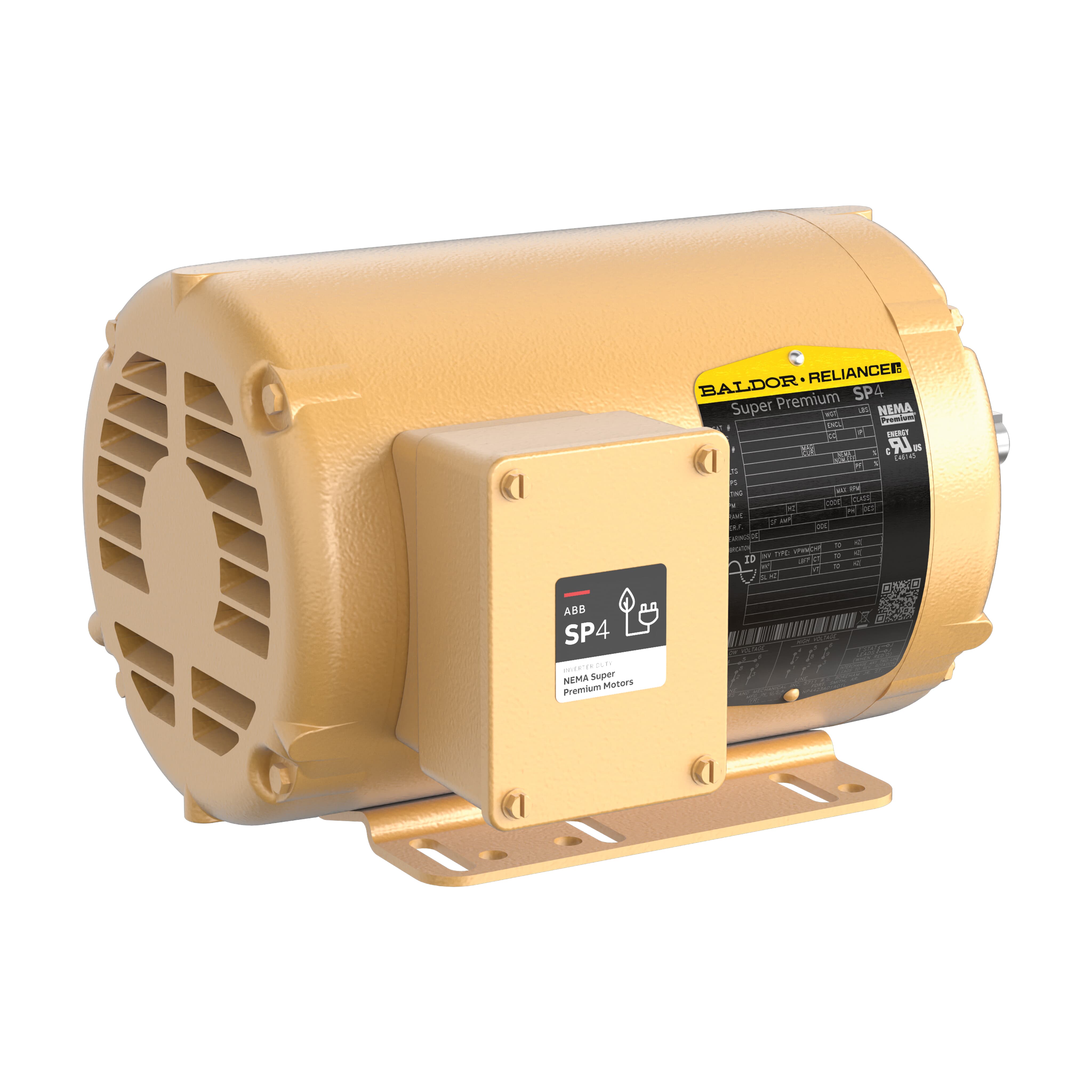 2HP,3450RPM,3PH,60HZ,56H,3524M,ODP, — photo 3 of 3